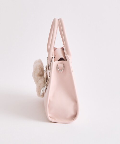 OLIVE des OLIVE（オリーブデオリーブ）の「フロントベルトミニトートバッグ（トートバッグ・レディース・オフホワイト/ピンク/ブラック・FREE）」の18枚目の写真