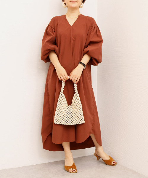 cache cache(カシュ カシュ)の「カシュカシュ cachecache / ウッドサイコロビーズワンハンドルバッグ(トートバッグ・レディース・キャメル/アイボリー・FREE)」の11枚目の写真