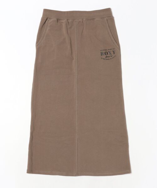 ROXY(ロキシー)の「ROXY JIVY SKIRT ロゴスウェットロングスカート 【2026年秋冬モデル】(スカート・レディース・ベージュ/ブラウン/ブラック系その他・LARGE/MEDIUM/SMALL)」の2枚目の写真
