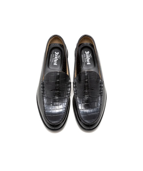 The Kenford Fineshoes(ケンフォードファインシューズ)の「EMBOSSED LOAFERS BLACK CROCODILE COMBI(ローファー・メンズ・ブラック・27/25/25.5/26/26.5)」の5枚目の写真