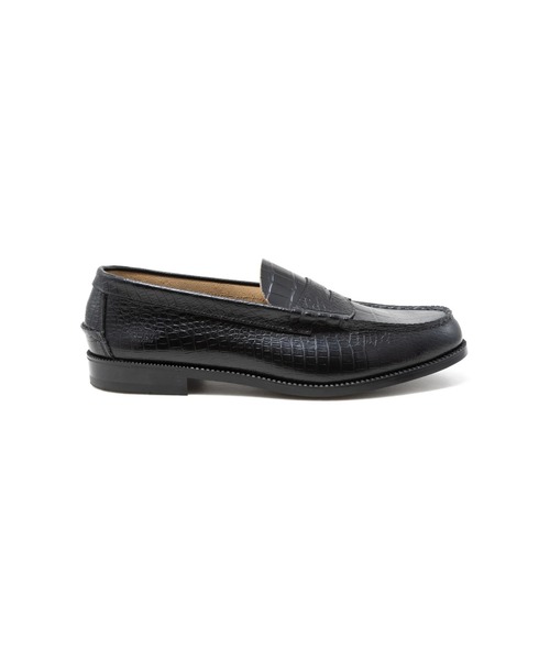 The Kenford Fineshoes(ケンフォードファインシューズ)の「EMBOSSED LOAFERS BLACK CROCODILE COMBI(ローファー・メンズ・ブラック・27/25/25.5/26/26.5)」の7枚目の写真