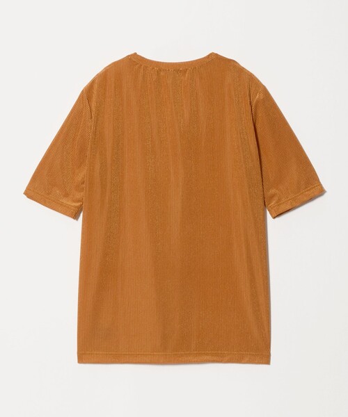 MARW UNITED ARROWS（マルゥ ユナイテッドアローズ）の「＜MARW UNITED ARROWS＞シアー ベロア リブ ショートスリーブ トップス（Tシャツ/カットソー・レディース・ダークオレンジ/オフホワイト/ライトグレー/ブラック・FREE）」の18枚目の写真
