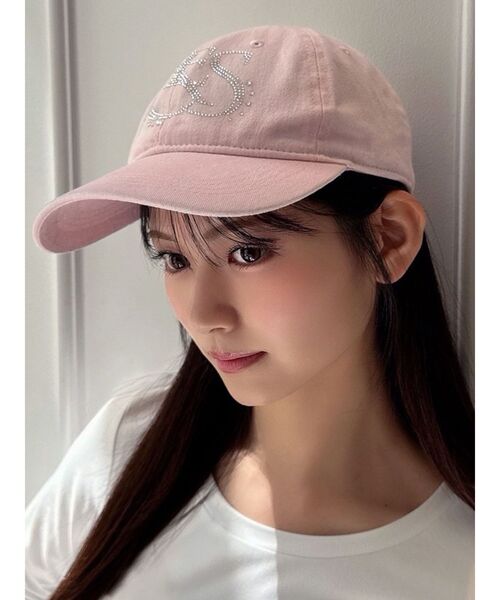 RESEXXY(リゼクシー)の「ストーンロゴキャップ(キャップ・レディース・ネイビー/ピンク・FREE)」の2枚目の写真