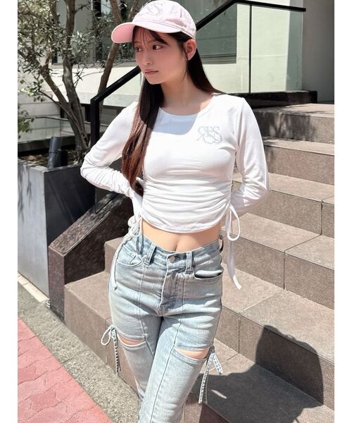 RESEXXY(リゼクシー)の「ストーンロゴキャップ(キャップ・レディース・ネイビー/ピンク・FREE)」の7枚目の写真