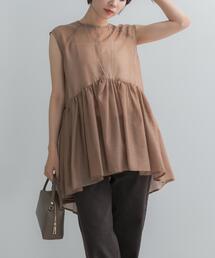 ELENDEEK SHEER PEPLUM BLOUSE