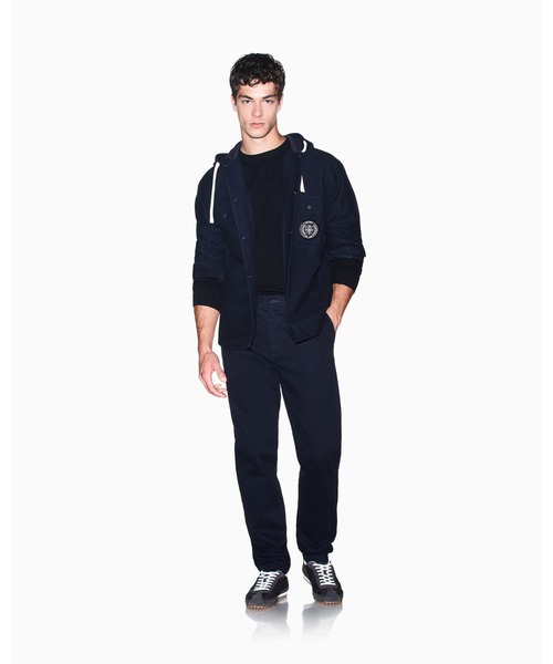 ARMANI EXCHANGE(アルマーニエクスチェンジ)の「【A|X アルマーニ エクスチェンジ】CO モールスキン コンフォートフィットフーデッドシャツ/COMFORT(シャツ/ブラウス・メンズ・ダークネイビー・X-SMALL/X-LARGE/SMALL/MEDIUM/LARGE)」の5枚目の写真