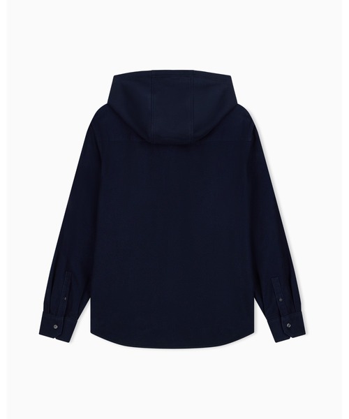 ARMANI EXCHANGE(アルマーニエクスチェンジ)の「【A|X アルマーニ エクスチェンジ】CO モールスキン コンフォートフィットフーデッドシャツ/COMFORT(シャツ/ブラウス・メンズ・ダークネイビー・X-SMALL/X-LARGE/SMALL/MEDIUM/LARGE)」の7枚目の写真
