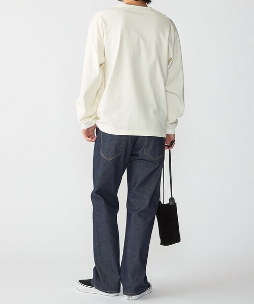 SHIPS（シップス）の「【WEB限定】〈汗染み防止加工〉ポケット ロングスリーブ Tシャツ（Tシャツ/カットソー・メンズ・ホワイト/ダークグレー/グレー/ネイビー・X-LARGE/LARGE/MEDIUM/SMALL）」の10枚目の写真