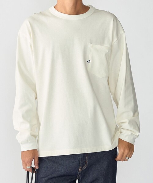 SHIPS（シップス）の「【WEB限定】〈汗染み防止加工〉ポケット ロングスリーブ Tシャツ（Tシャツ/カットソー・メンズ・ホワイト/ダークグレー/グレー/ネイビー・X-LARGE/LARGE/MEDIUM/SMALL）」の12枚目の写真