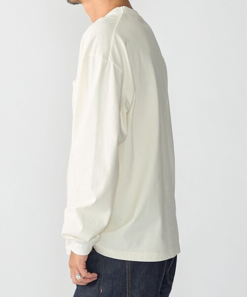 SHIPS（シップス）の「【WEB限定】〈汗染み防止加工〉ポケット ロングスリーブ Tシャツ（Tシャツ/カットソー・メンズ・ホワイト/ダークグレー/グレー/ネイビー・X-LARGE/LARGE/MEDIUM/SMALL）」の13枚目の写真