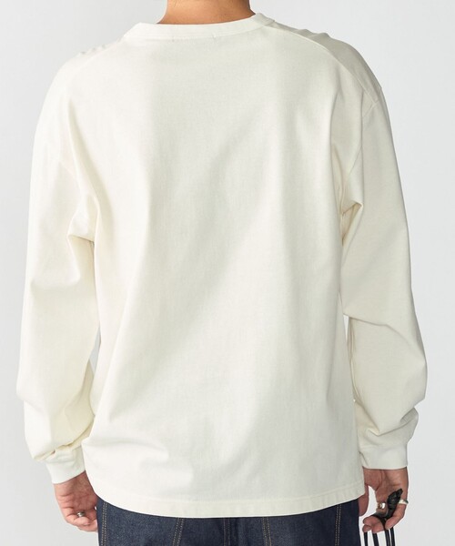 SHIPS（シップス）の「【WEB限定】〈汗染み防止加工〉ポケット ロングスリーブ Tシャツ（Tシャツ/カットソー・メンズ・ホワイト/ダークグレー/グレー/ネイビー・X-LARGE/LARGE/MEDIUM/SMALL）」の14枚目の写真