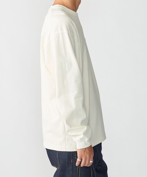 SHIPS（シップス）の「【WEB限定】〈汗染み防止加工〉ポケット ロングスリーブ Tシャツ（Tシャツ/カットソー・メンズ・ホワイト/ダークグレー/グレー/ネイビー・X-LARGE/LARGE/MEDIUM/SMALL）」の15枚目の写真