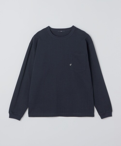 SHIPS（シップス）の「【WEB限定】〈汗染み防止加工〉ポケット ロングスリーブ Tシャツ（Tシャツ/カットソー・メンズ・ホワイト/ダークグレー/グレー/ネイビー・X-LARGE/LARGE/MEDIUM/SMALL）」の6枚目の写真