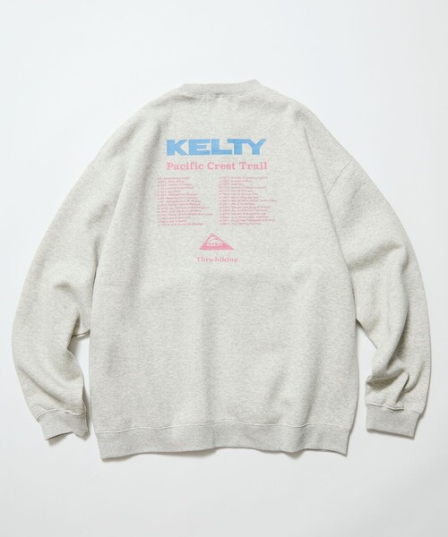 KELTY(ケルティ)の「KELTY/ケルティ 限定展開 KELTY×FREAK'S STORE/ケルティ 別注 ツアーロゴ バックプリント クルーネックスウェット<br>(スウェット・メンズ・ブラック/チャコールグレー/ブラウン/ライトグレー/ベージュ・LARGE/SMALL/MEDIUM)」の7枚目の写真