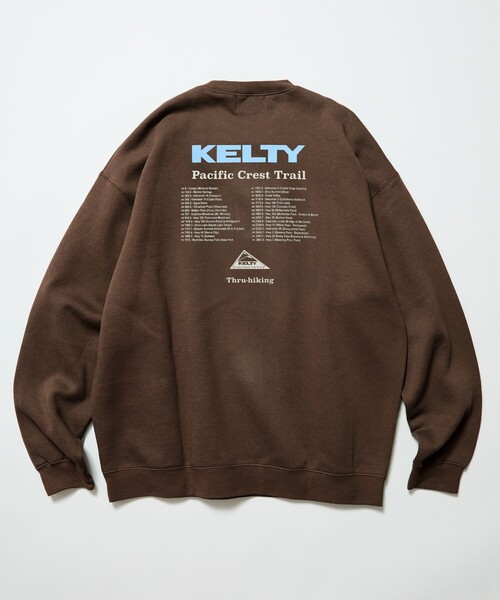 KELTY(ケルティ)の「KELTY/ケルティ 限定展開 KELTY×FREAK'S STORE/ケルティ 別注 ツアーロゴ バックプリント クルーネックスウェット<br>(スウェット・メンズ・ブラック/チャコールグレー/ブラウン/ライトグレー/ベージュ・LARGE/SMALL/MEDIUM)」の16枚目の写真