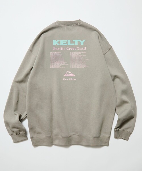 KELTY(ケルティ)の「KELTY/ケルティ 限定展開 KELTY×FREAK'S STORE/ケルティ 別注 ツアーロゴ バックプリント クルーネックスウェット<br>(スウェット・メンズ・ブラック/チャコールグレー/ブラウン/ライトグレー/ベージュ・LARGE/SMALL/MEDIUM)」の18枚目の写真