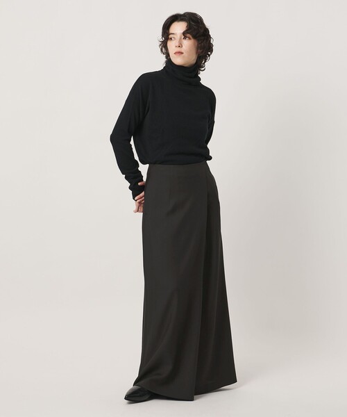 MARW UNITED ARROWS(マルゥ ユナイテッドアローズ)の「<MARW UNITED ARROWS>フロント タック スカート(スカート・レディース・ブラック/ベージュ・34/38/36)」の5枚目の写真