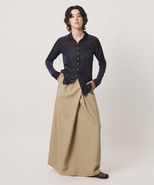 MARW UNITED ARROWS(マルゥ ユナイテッドアローズ)の「<MARW UNITED ARROWS>フロント タック スカート(スカート・レディース・ブラック/ベージュ・34/38/36)」の8枚目の写真