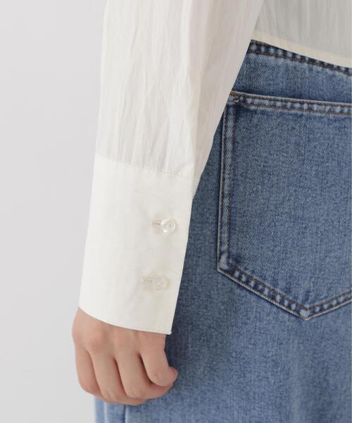 PROPORTION BODY DRESSING(プロポーションボディドレッシング)の「フロントギャザーブラウス / 1216210003(シャツ/ブラウス・レディース・ブラウン/ホワイト系その他/ブルー・FREE)」の18枚目の写真