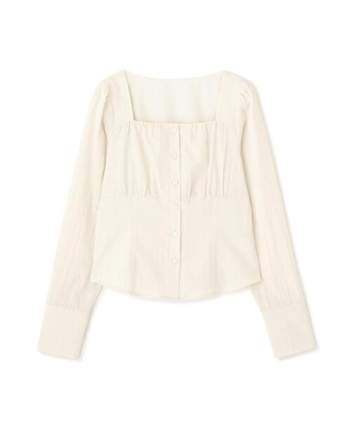 PROPORTION BODY DRESSING(プロポーションボディドレッシング)の「フロントギャザーブラウス / 1216210003(シャツ/ブラウス・レディース・ブラウン/ホワイト系その他/ブルー・FREE)」の19枚目の写真