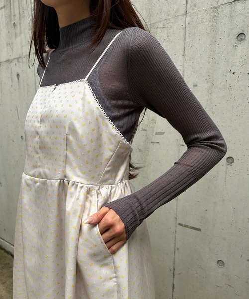 LE CIEL BLEU(ルシェルブルー)の「リブドタートルネック / Ribbed Turtleneck(ニット/セーター・レディース・ブラック/チャコールグレー/ネイビー・36)」の3枚目の写真