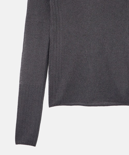 LE CIEL BLEU(ルシェルブルー)の「リブドタートルネック / Ribbed Turtleneck(ニット/セーター・レディース・ブラック/チャコールグレー/ネイビー・36)」の14枚目の写真