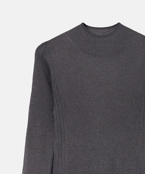 LE CIEL BLEU(ルシェルブルー)の「リブドタートルネック / Ribbed Turtleneck(ニット/セーター・レディース・ブラック/チャコールグレー/ネイビー・36)」の13枚目の写真