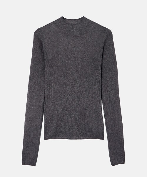LE CIEL BLEU(ルシェルブルー)の「リブドタートルネック / Ribbed Turtleneck(ニット/セーター・レディース・ブラック/チャコールグレー/ネイビー・36)」の12枚目の写真