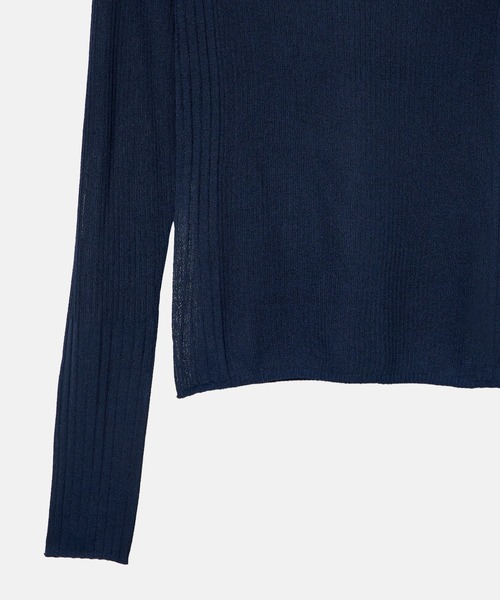 LE CIEL BLEU(ルシェルブルー)の「リブドタートルネック / Ribbed Turtleneck(ニット/セーター・レディース・ブラック/チャコールグレー/ネイビー・36)」の16枚目の写真