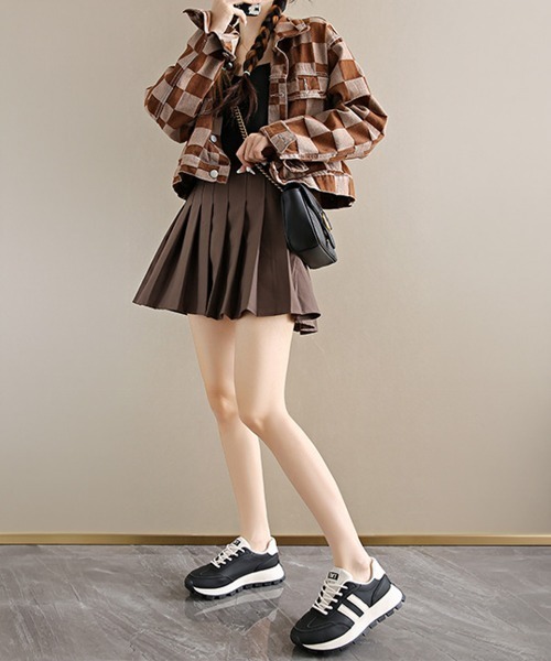 Miniministore(ミニミニストア)の「配色厚底スニーカー レトロ 美脚人気靴(スニーカー・レディース・ブラック/アイボリー・24.5cm/24.0cm/23.5cm/23.0cm/22.5cm/25cm)」の16枚目の写真