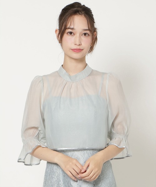 WILLSELECTION(ウィルセレクション)の「バッククロスブラウス×レースキャミワンピース(ドレス・レディース・ラベンダー/ブラック/ミント・FREE)」の11枚目の写真