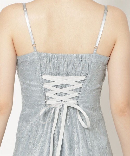 WILLSELECTION(ウィルセレクション)の「バッククロスブラウス×レースキャミワンピース(ドレス・レディース・ラベンダー/ブラック/ミント・FREE)」の12枚目の写真