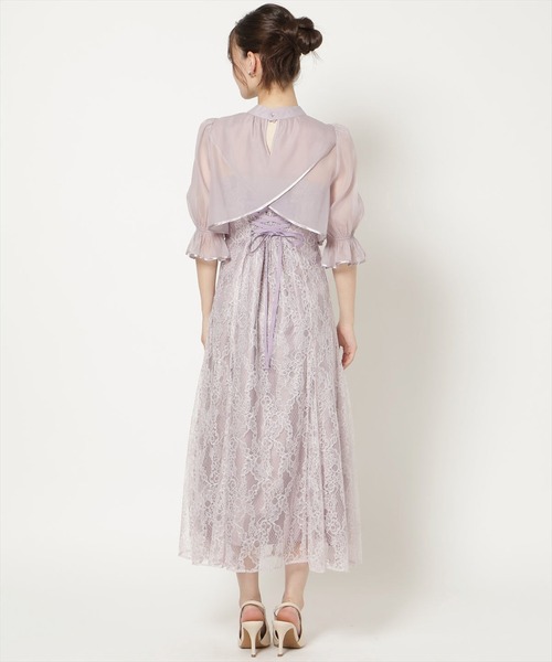 WILLSELECTION(ウィルセレクション)の「バッククロスブラウス×レースキャミワンピース(ドレス・レディース・ラベンダー/ブラック/ミント・FREE)」の18枚目の写真