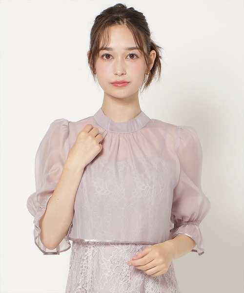 WILLSELECTION(ウィルセレクション)の「バッククロスブラウス×レースキャミワンピース(ドレス・レディース・ラベンダー/ブラック/ミント・FREE)」の19枚目の写真