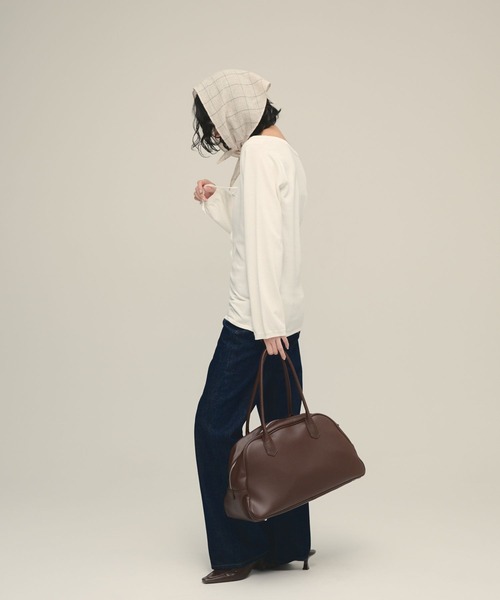 eL(エル)の「【eL】14G Curl Code Pullover/1070191(ニット/セーター・レディース・ブラック/オフホワイト・FREE)」の17枚目の写真