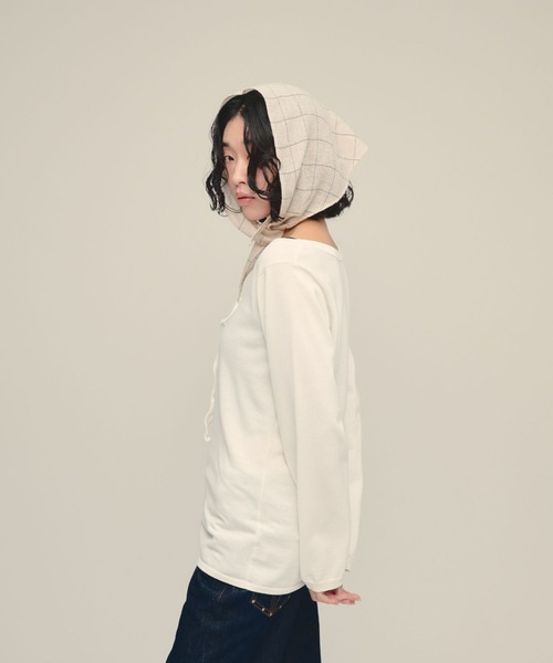 eL(エル)の「【eL】14G Curl Code Pullover/1070191(ニット/セーター・レディース・ブラック/オフホワイト・FREE)」の20枚目の写真