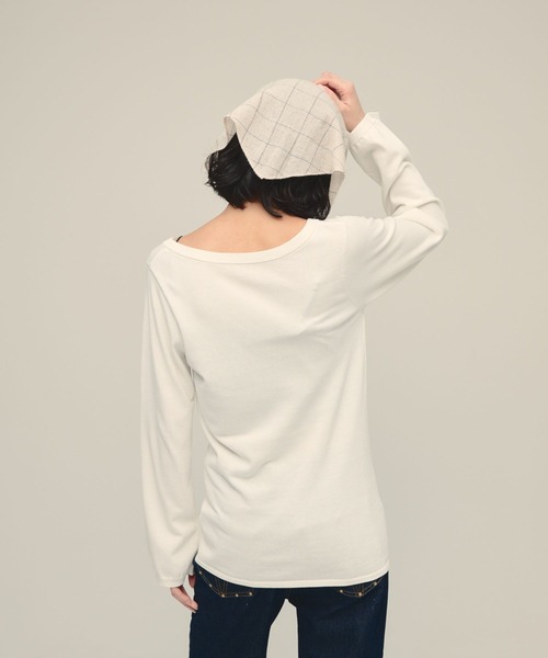 eL(エル)の「【eL】14G Curl Code Pullover/1070191(ニット/セーター・レディース・ブラック/オフホワイト・FREE)」の10枚目の写真