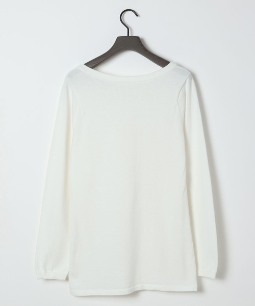 eL(エル)の「【eL】14G Curl Code Pullover/1070191(ニット/セーター・レディース・ブラック/オフホワイト・FREE)」の15枚目の写真
