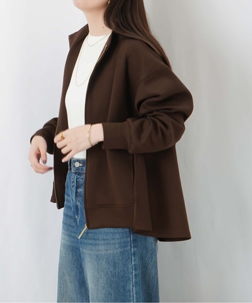 LUCA/LADY LUCK LUCA(ルカ/レディラックルカ)の「LC/LLL ダンボールペプラム長袖ブルゾン(ブルゾン・レディース・ブラウン/グレー・FREE)」の19枚目の写真