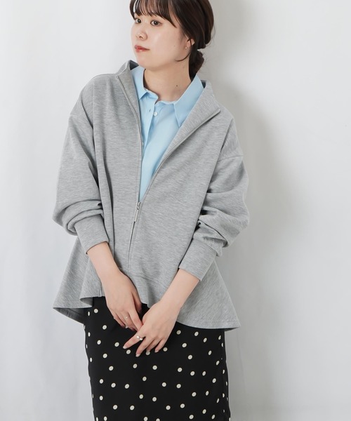 LUCA/LADY LUCK LUCA(ルカ/レディラックルカ)の「LC/LLL ダンボールペプラム長袖ブルゾン(ブルゾン・レディース・ブラウン/グレー・FREE)」の21枚目の写真