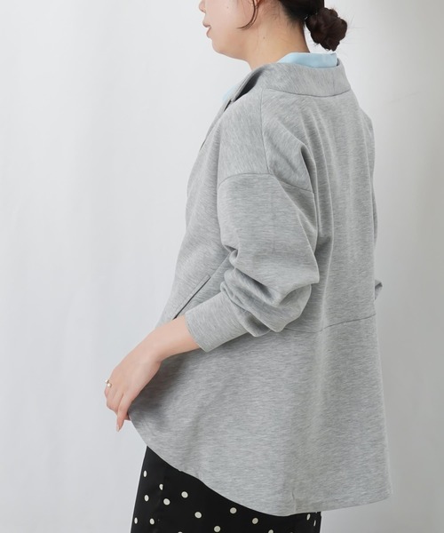 LUCA/LADY LUCK LUCA(ルカ/レディラックルカ)の「LC/LLL ダンボールペプラム長袖ブルゾン(ブルゾン・レディース・ブラウン/グレー・FREE)」の22枚目の写真
