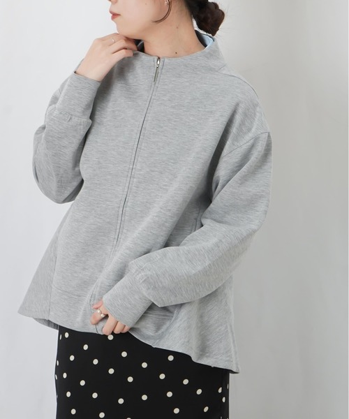 LUCA/LADY LUCK LUCA(ルカ/レディラックルカ)の「LC/LLL ダンボールペプラム長袖ブルゾン(ブルゾン・レディース・ブラウン/グレー・FREE)」の6枚目の写真