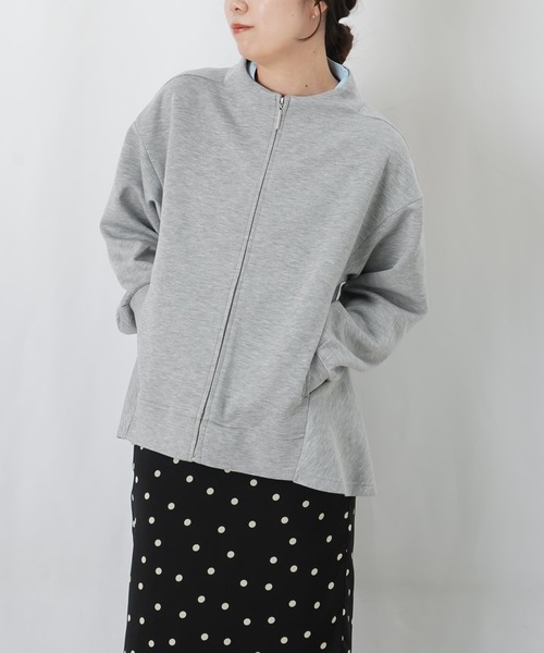 LUCA/LADY LUCK LUCA(ルカ/レディラックルカ)の「LC/LLL ダンボールペプラム長袖ブルゾン(ブルゾン・レディース・ブラウン/グレー・FREE)」の7枚目の写真