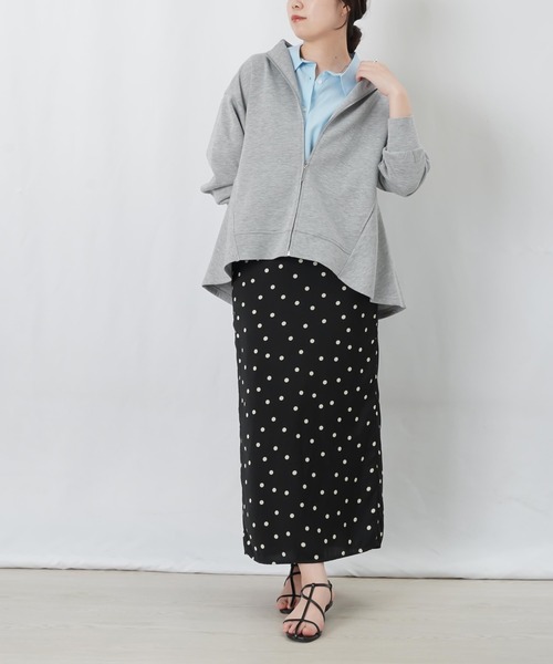 LUCA/LADY LUCK LUCA(ルカ/レディラックルカ)の「LC/LLL ダンボールペプラム長袖ブルゾン(ブルゾン・レディース・ブラウン/グレー・FREE)」の14枚目の写真