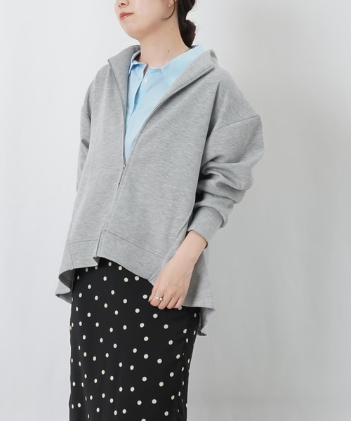 LUCA/LADY LUCK LUCA(ルカ/レディラックルカ)の「LC/LLL ダンボールペプラム長袖ブルゾン(ブルゾン・レディース・ブラウン/グレー・FREE)」の15枚目の写真