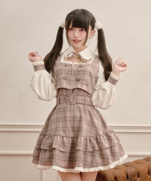 Pal elfy(パルエルフィー)の「ドーリーフリルドッキングワンピース(ワンピース・レディース・ピンク/グレー/ブラック・フリー)」の3枚目の写真
