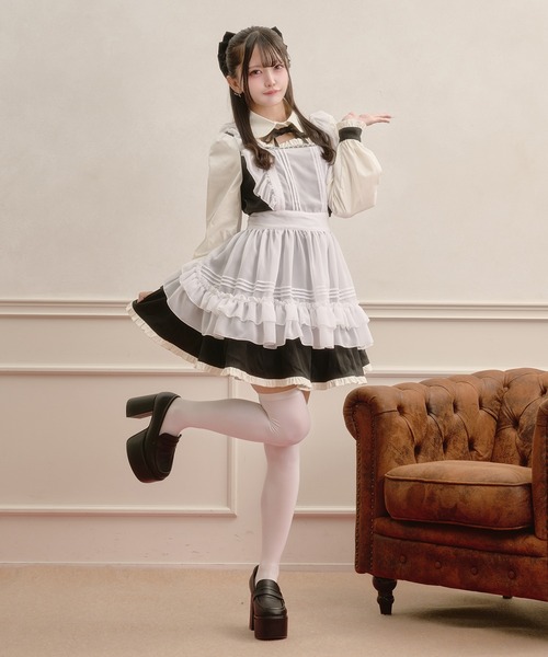 Pal elfy(パルエルフィー)の「ドーリーフリルドッキングワンピース(ワンピース・レディース・ピンク/グレー/ブラック・フリー)」の17枚目の写真