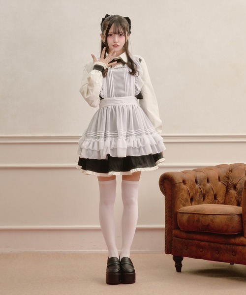 Pal elfy(パルエルフィー)の「ドーリーフリルドッキングワンピース(ワンピース・レディース・ピンク/グレー/ブラック・フリー)」の18枚目の写真