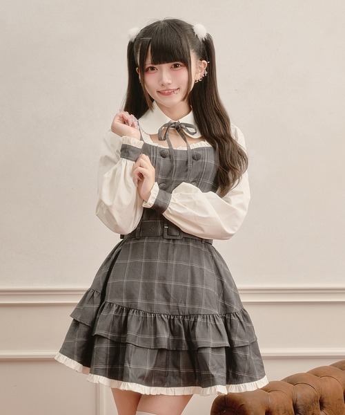 Pal elfy(パルエルフィー)の「ドーリーフリルドッキングワンピース(ワンピース・レディース・ピンク/グレー/ブラック・フリー)」の21枚目の写真