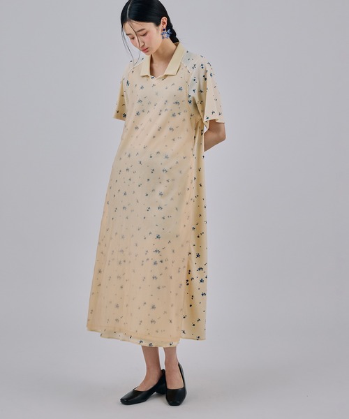 NON TOKYO(ノントーキョー)の「THERMAL FLOWER ONE-PIECE(ワンピース・レディース・アイボリー/ブラック・2/1)」の2枚目の写真